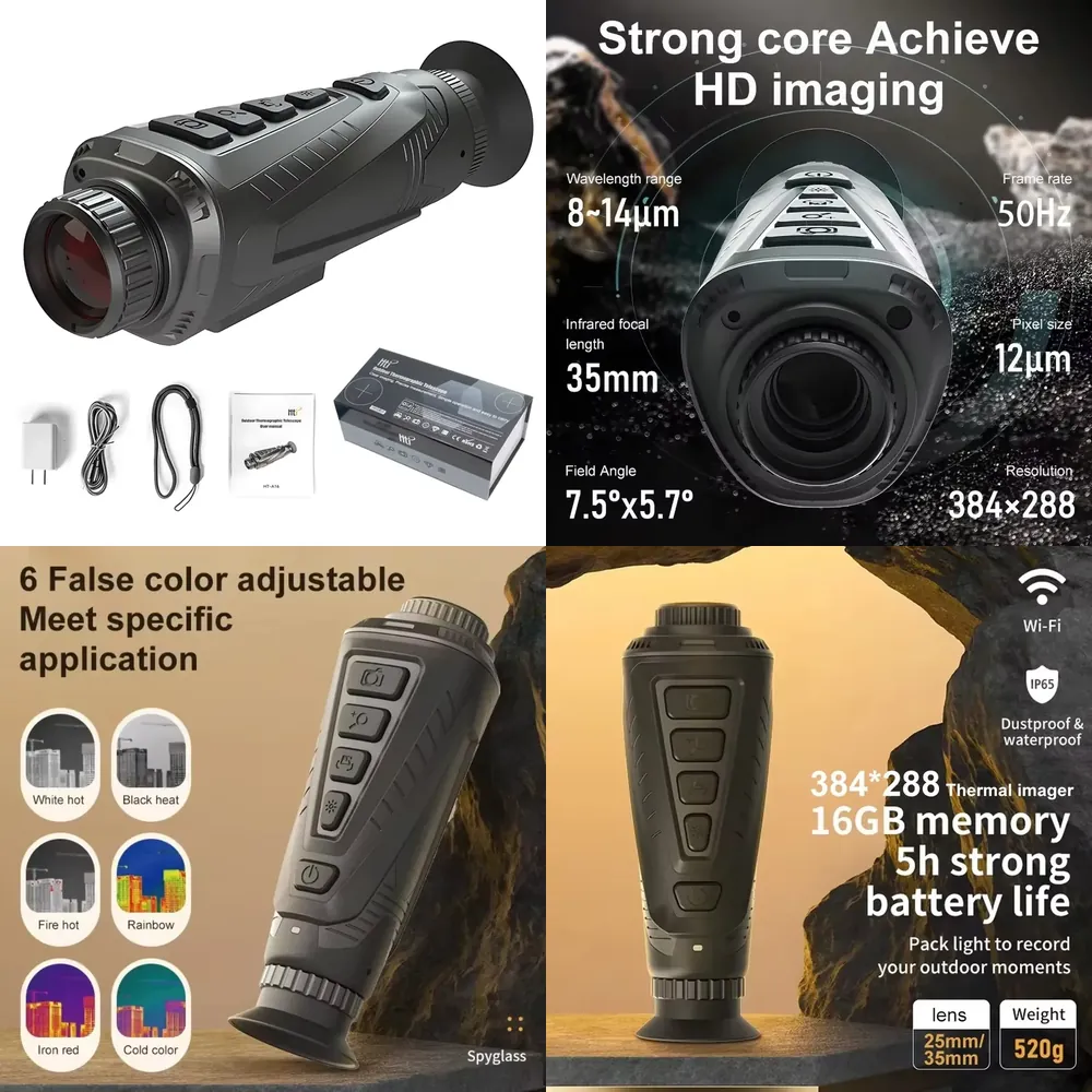 Thermal Scope Night Vision Monocular - 2026 Thermische Visie Monoculair voor Jacht,
