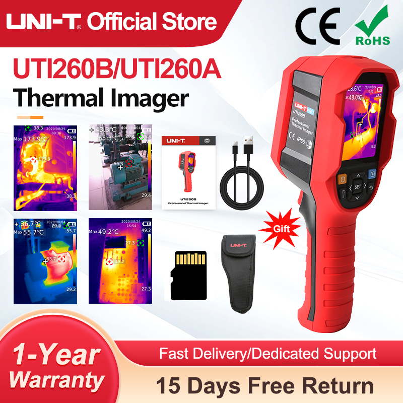 Thermal Imaging Camera 256X192 - UNI-T UTI260B UTI260A Warmtebeeldcamera 256X192 Pixels