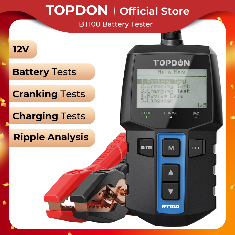 Topdon Tc001 Thermal Camera - TOPDON BT100 12V Auto Batterij Tester