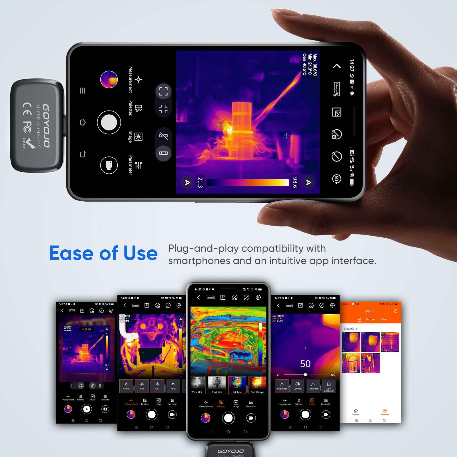 GOYOJO Thermische Camera voor  - Thermal Imaging Camera 256X192 recensie en prijs
