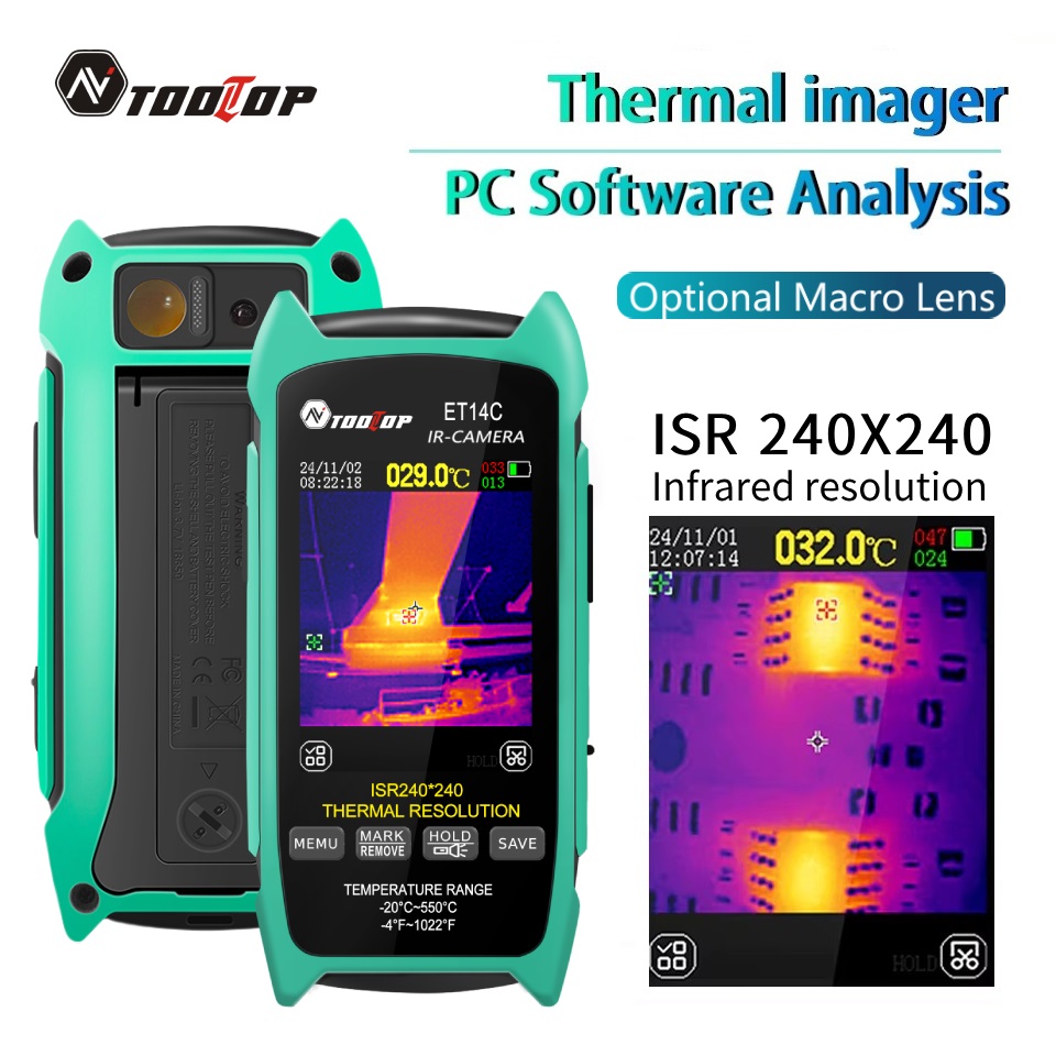 TOOLTOP ET14C 2,8 inch warmteb - Nf 521 Thermal Imaging Camera recensie en prijs